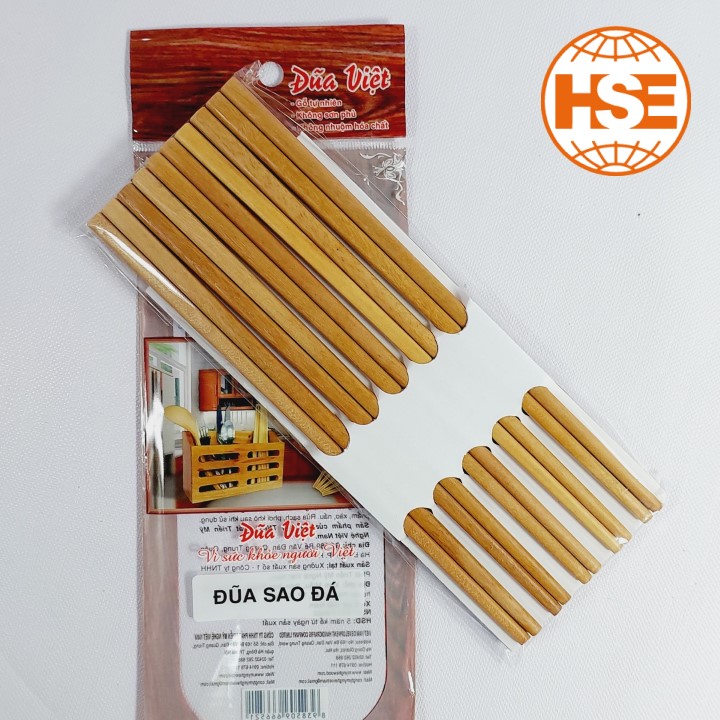 Đũa gỗ sao đá - vỉ 10 đôi