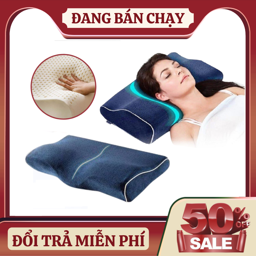 Gối Cao Su Non ,Gối Ngủ Cao Su Non Nhật Bản - Gối Ngủ Nhanh Nhật Bản, Gối Cho Người Đau Vai Gáy, Gối Cho Người Mất Ngủ, Chất Liệu Cao Su Non 100% Thiên Nhiên