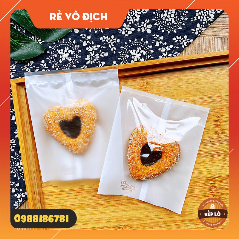 Túi đựng bánh quy trong suốt - mờ siêu rẻ - set 100 túi