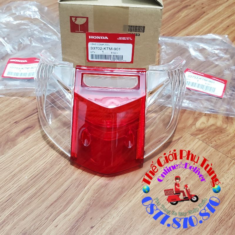Bộ chụp xi nhan sau, chụp đèn hậu Future 2 zin Honda - 33753-KTM-901/33703-KTM-901/33702-KTM-901
