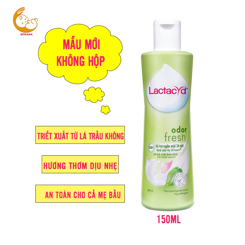 [BAO BÌ MỚI - KHÔNG HỘP] Dung Dịch Vệ Sinh Phụ Nữ LACTACYD, 100% Chiết Xuất Từ Lá Trầu Không, An Toàn Dịu Nhẹ Cho Cả Mẹ Bầu - Nước Rửa Phụ Khoa, Kháng Viêm, Khử Mùi, Trầu Không, Thơm Mát - Dung Dich Ve Sinh Lactacyd - 8936123410131