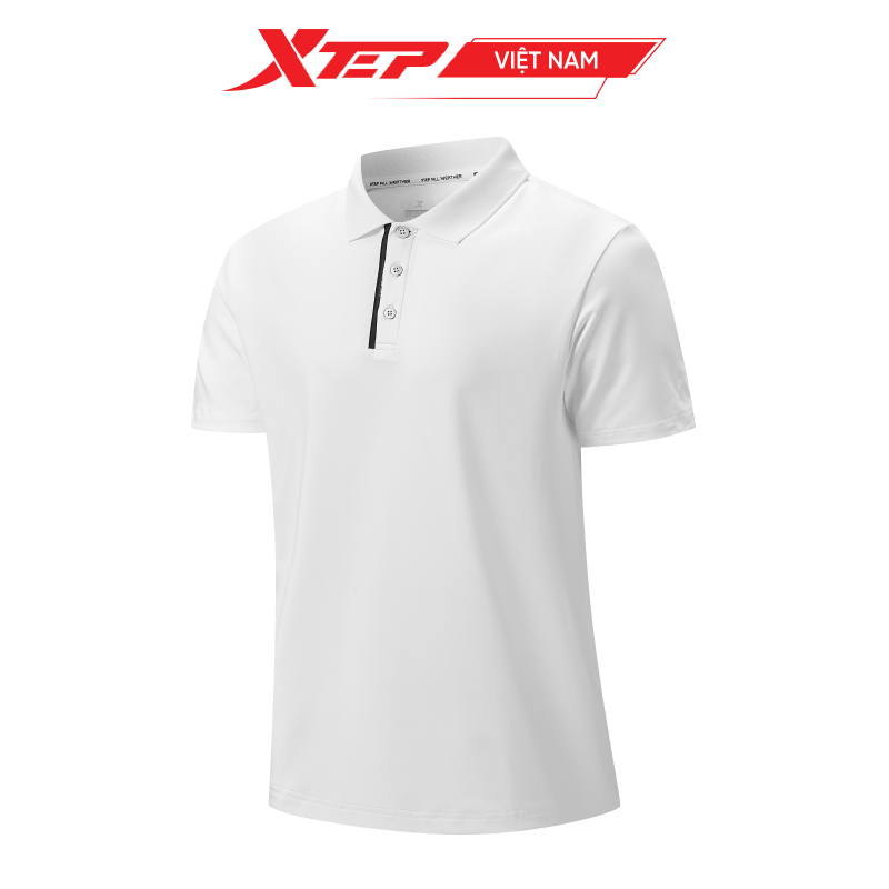 Áo polo training thể thao nam Xtep, chất vải mềm mại, thoáng mát 877229020141