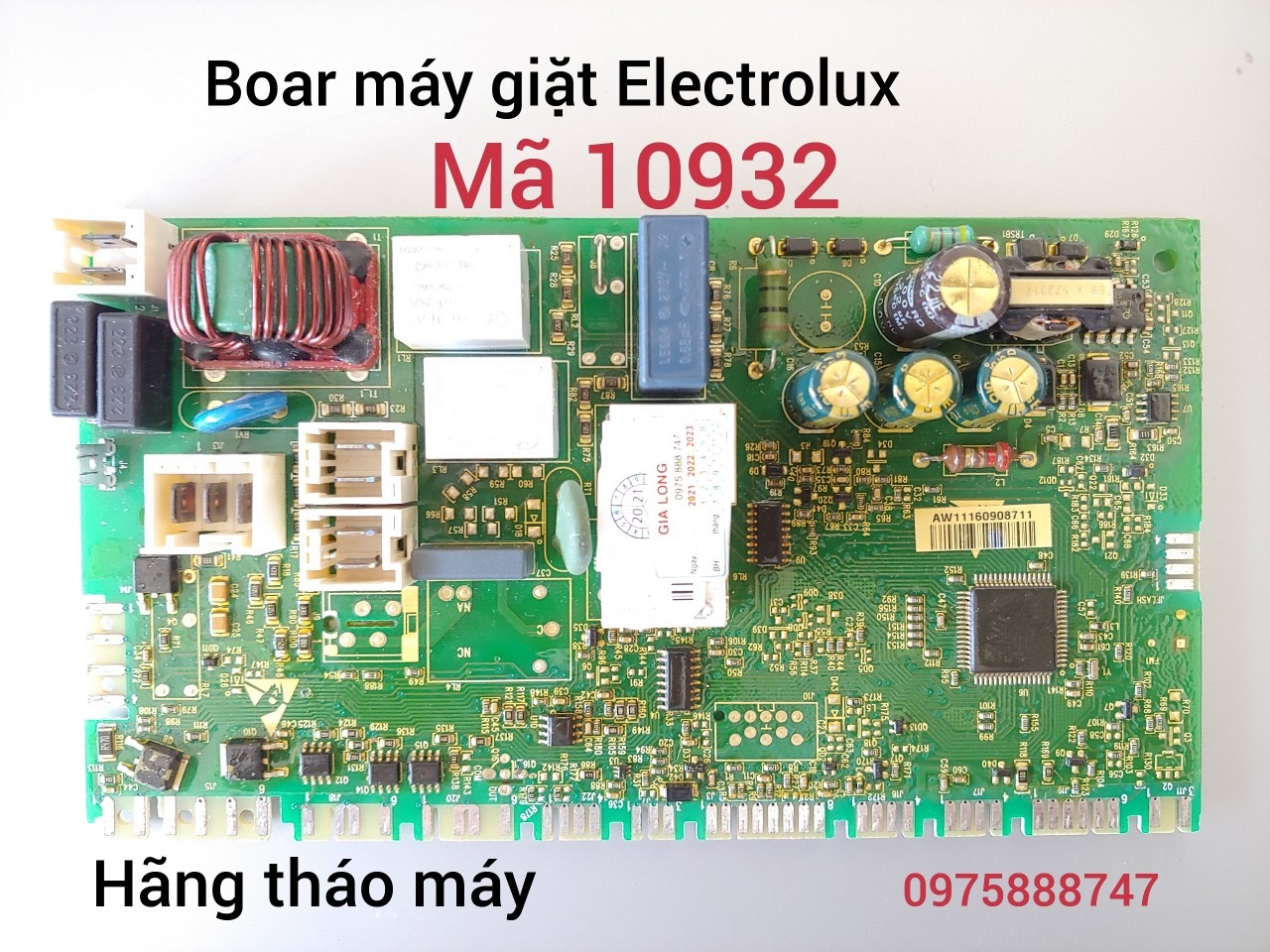 Bo máy giăt electrolux lồng ngang. mã 10932