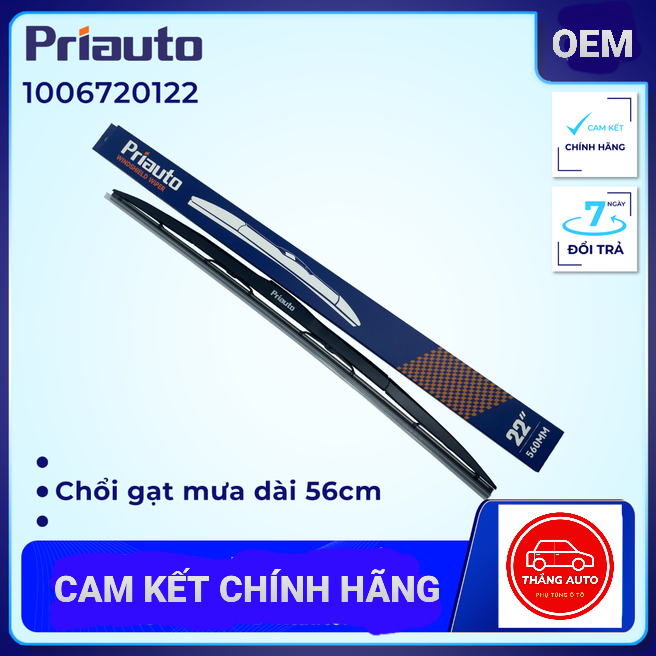 Gạt mưa silicone hybrid 3 khúc cao cấp CHÍNH HÃNG PRIAUTO loại ngàm U cho