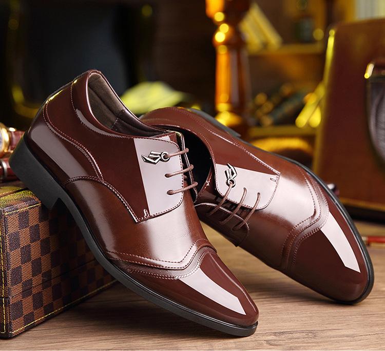 Giày da công sở - Giày tây nam công sở cao cấp GC06 độn đế tăng chiều cao tới 8cm