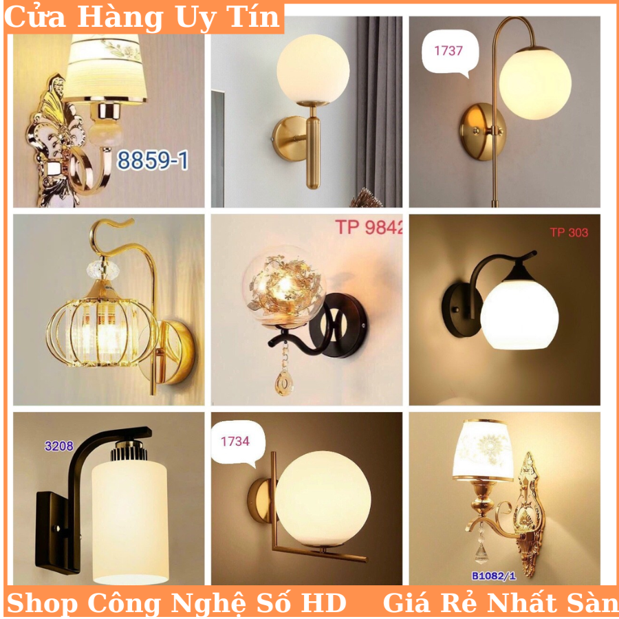 Đèn tường , đèn gắn tường cầu thang, phòng khách , phòng ngủ, hàng lang + Tặng kèm bóng