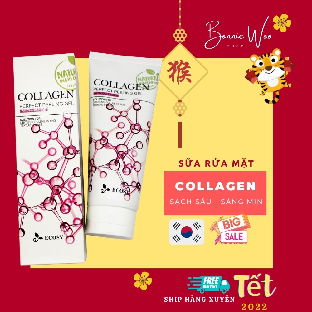 Gel Tẩy Tế Bào Chết Ecosy Collagen Perfect Peeling Gel 180g