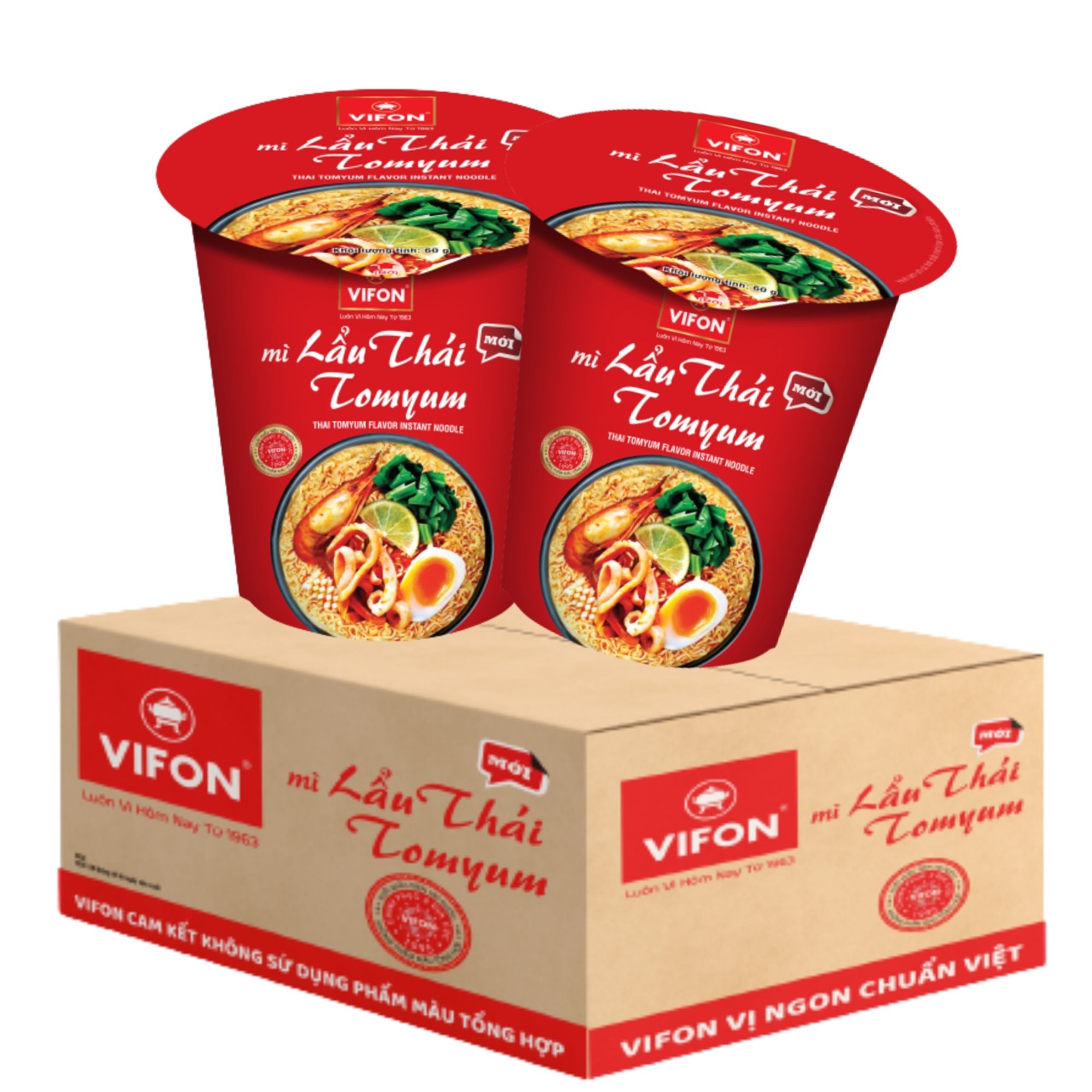  Thùng 24 ly mì lẩu thái Tomyum 