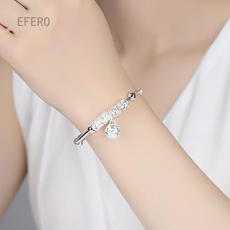 Sgvbfbm 925 Sterling Silver Charm Bracelet Phụ Nữ Bạc Trang Sức Phụ Kiện