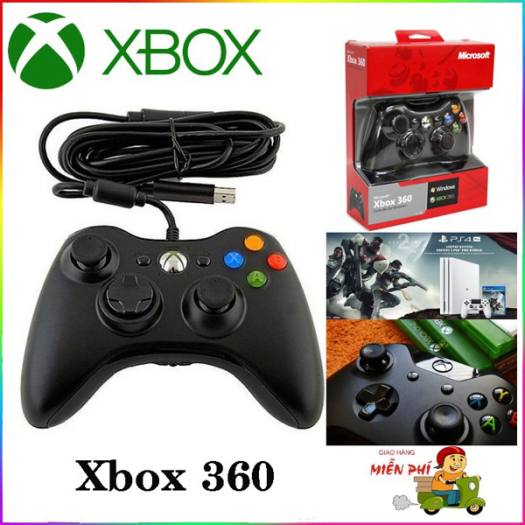 Tay cầm xbox 360 có dây chĩnh hãng chơi game tối ưu cho pc/ fo3/ fo4