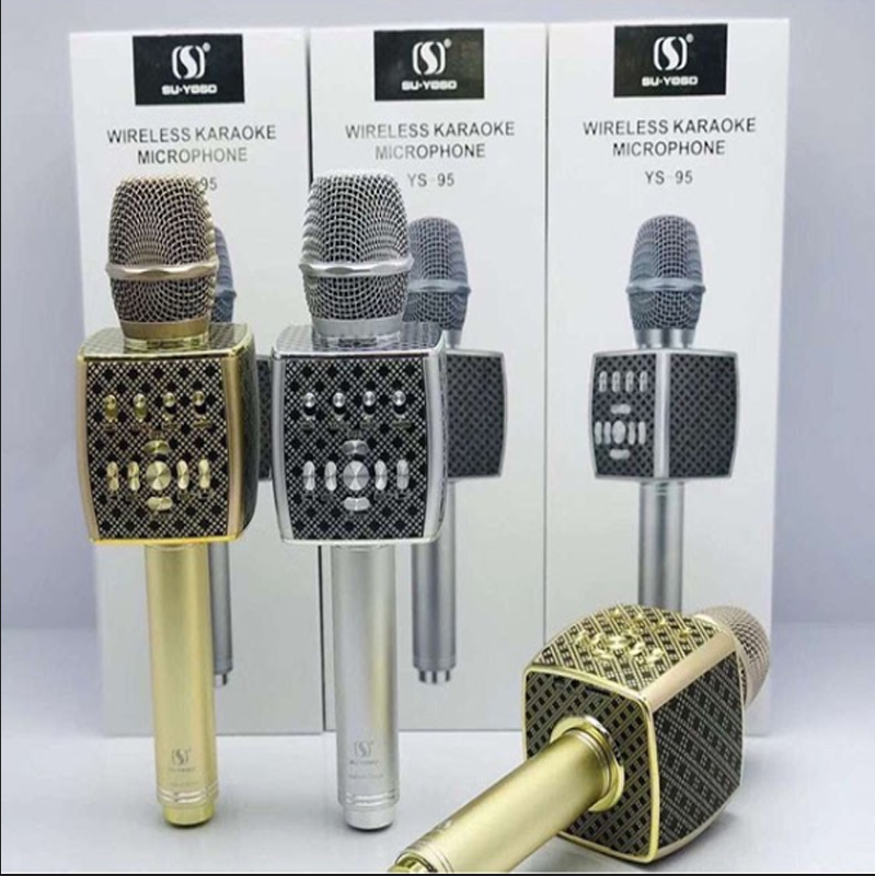 [Xả Kho Giá Gốc] Micro, Micro Karaoke Mic Không Dây Giá Rẻ,Mic  Livestream Micro Karaoke Bluetooth Cao Cấp Ys-95 Âm Bass Trầm Ấm Mic Bắt Giọng Tốt,Hát Cực Hay Hát Lớn Cao Không Bị Bể Tiếng,Tiết Kiệm Pin
