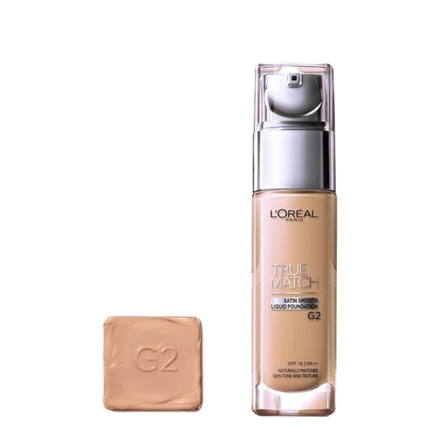 Kem nền mịn da dạng lỏng LOreal Paris True Match Liquid Foundation Tông G2 Gold Porcelain