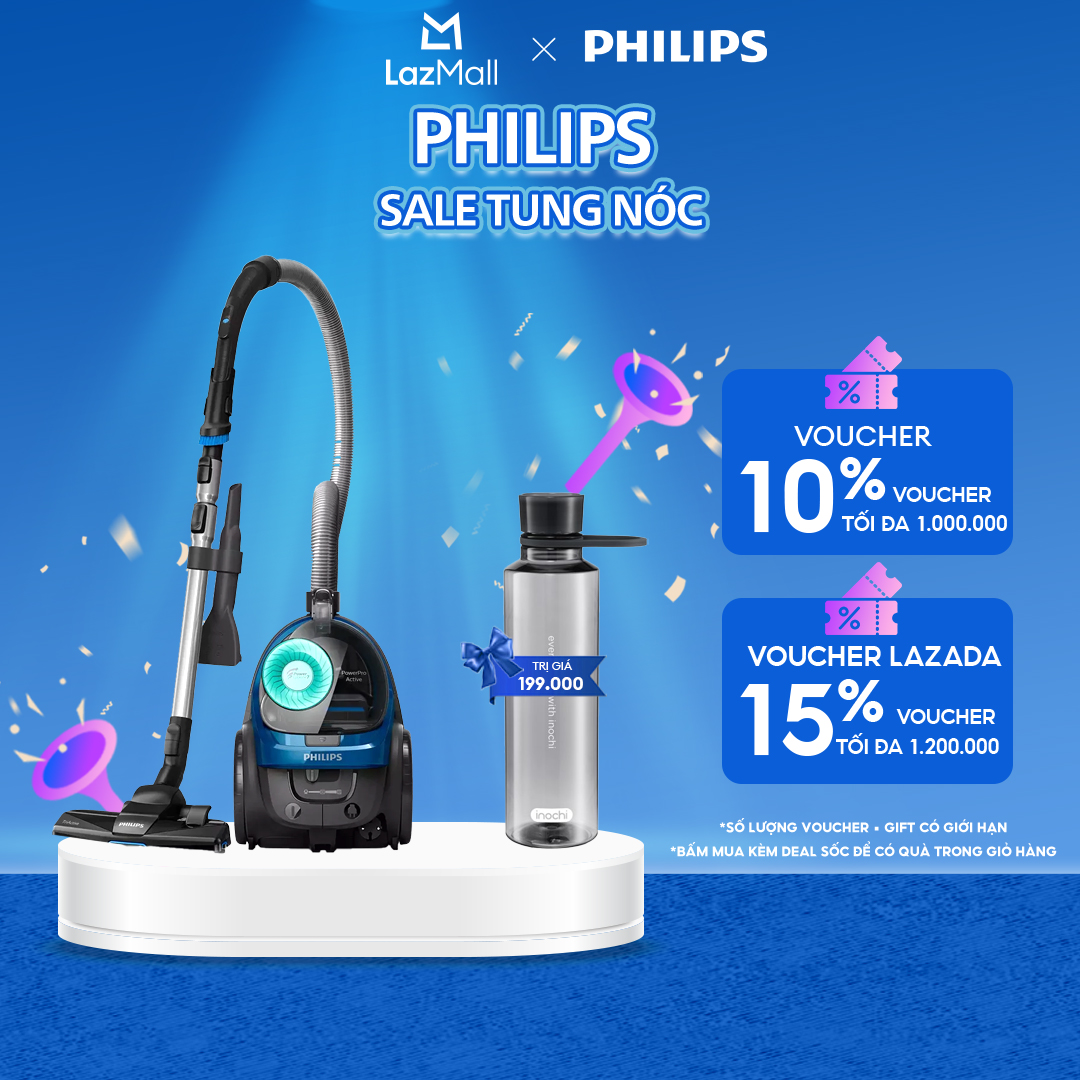 [QUÀ TẶNG HẤP DẪN - SLCH] Máy Hút Bụi Không Túi Philips FC9570/01 |1900W |  Powercyclone 7  Hút Bụi Dễ Dàng – Công Suất Tối Đa - Hàng Chính Hãng