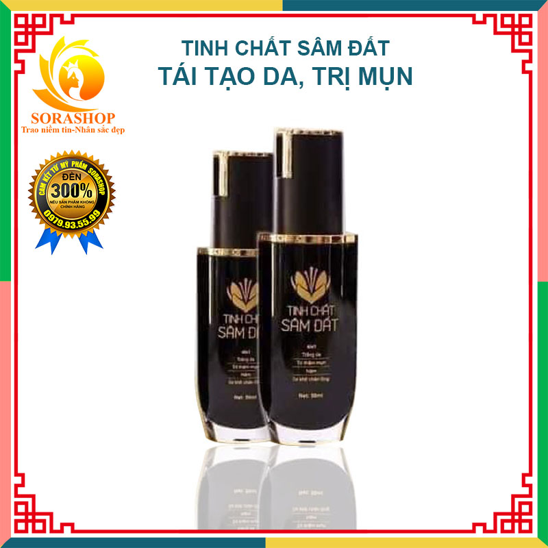 Tinh chất Sâm đất saffron tái tạo da -Tiêu diệt mụn nhanh chóng, giảm thâm, se khít lỗ chân lông, kháng viêm, loại bỏ bả nhờn phục hồi da nhanh chong