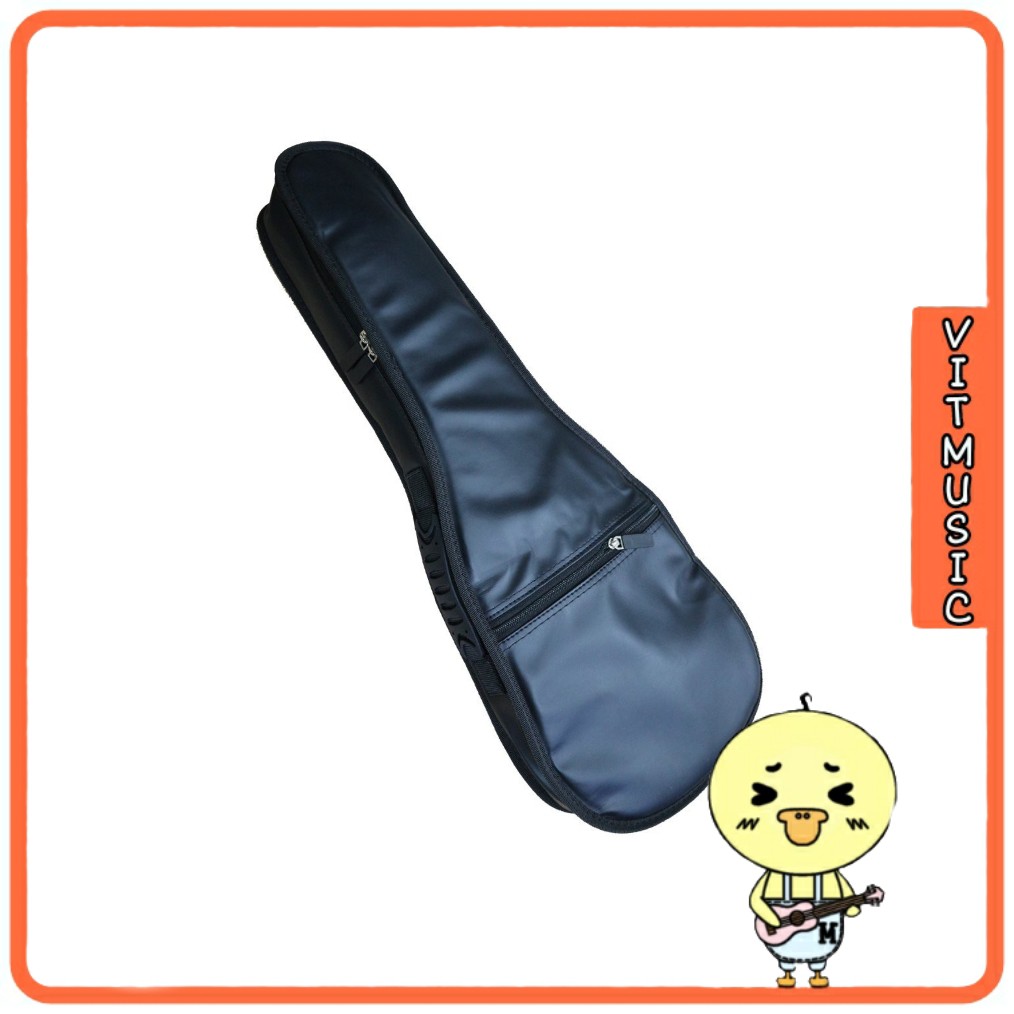 Bao da dày 3 lớp cho đàn ukulele concert/soprano 23/21 inch - bao da ukulele chất lượng
