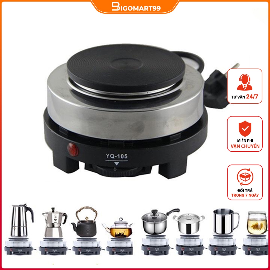 Bếp điện mini 500w không kén nồi yq-105 cao cấp