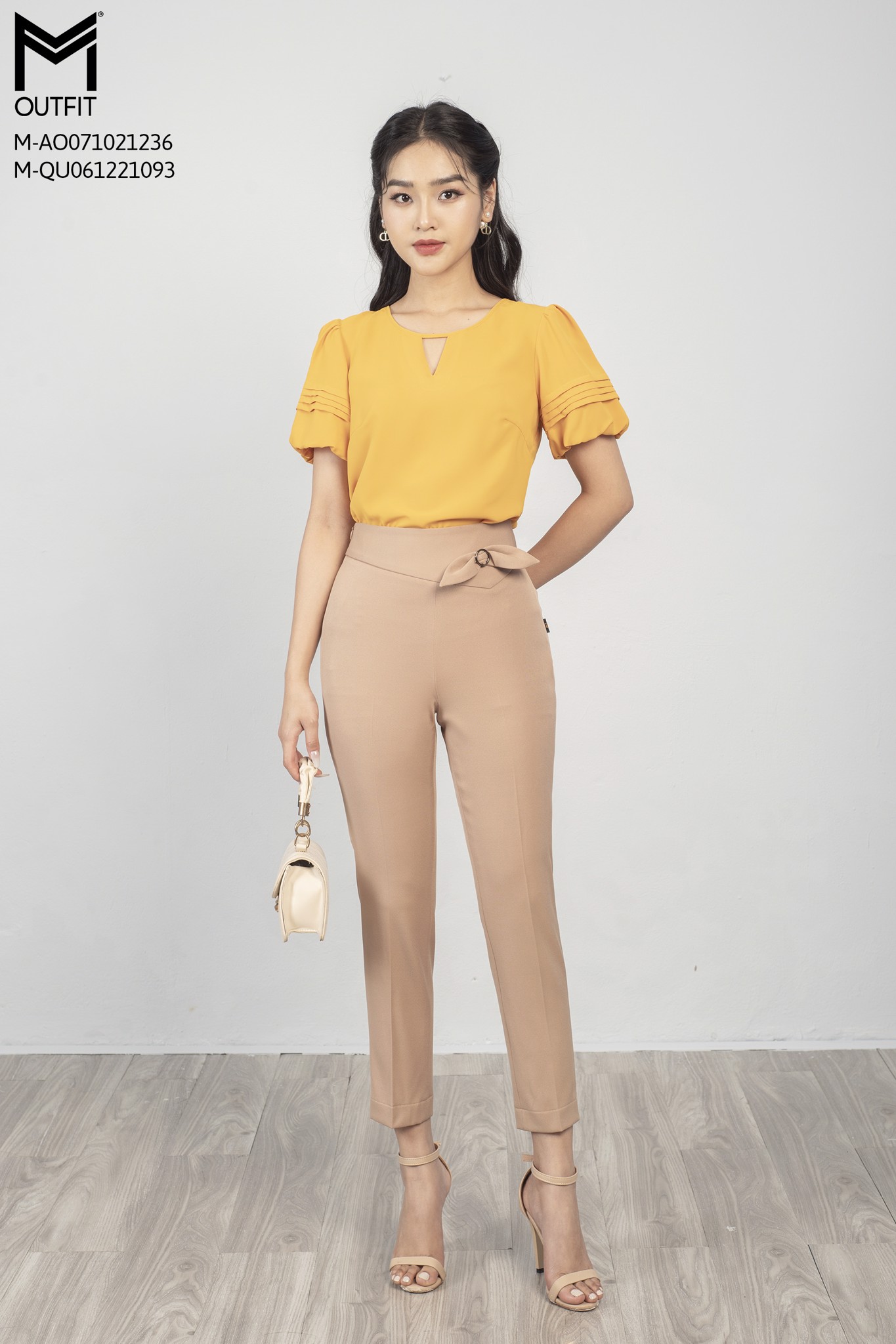 Quần baggy, đai kẹp nơ - mmoutfit