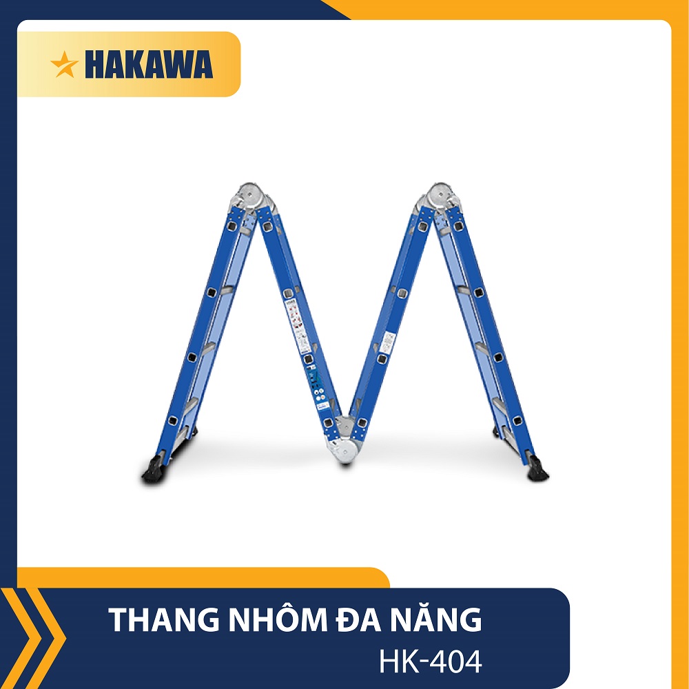 Thang nhôm đa năng 4 khúc HAKAWA phân phối chính hãng bảo hành 2 năm