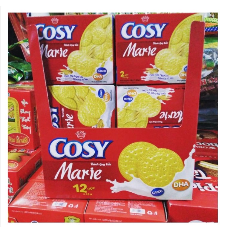 Khay Bánh Cosy Lễ 576g - 12 Hộp x 48g/hộp
