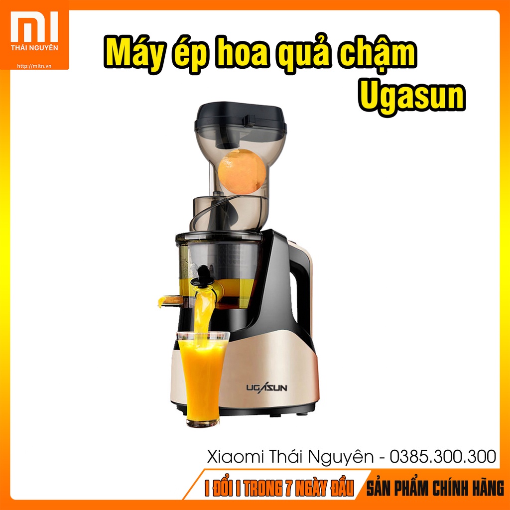Máy ép hoa quả chậm ugasun, làm kem, ép hoa quả, ép rau, công suất lớn