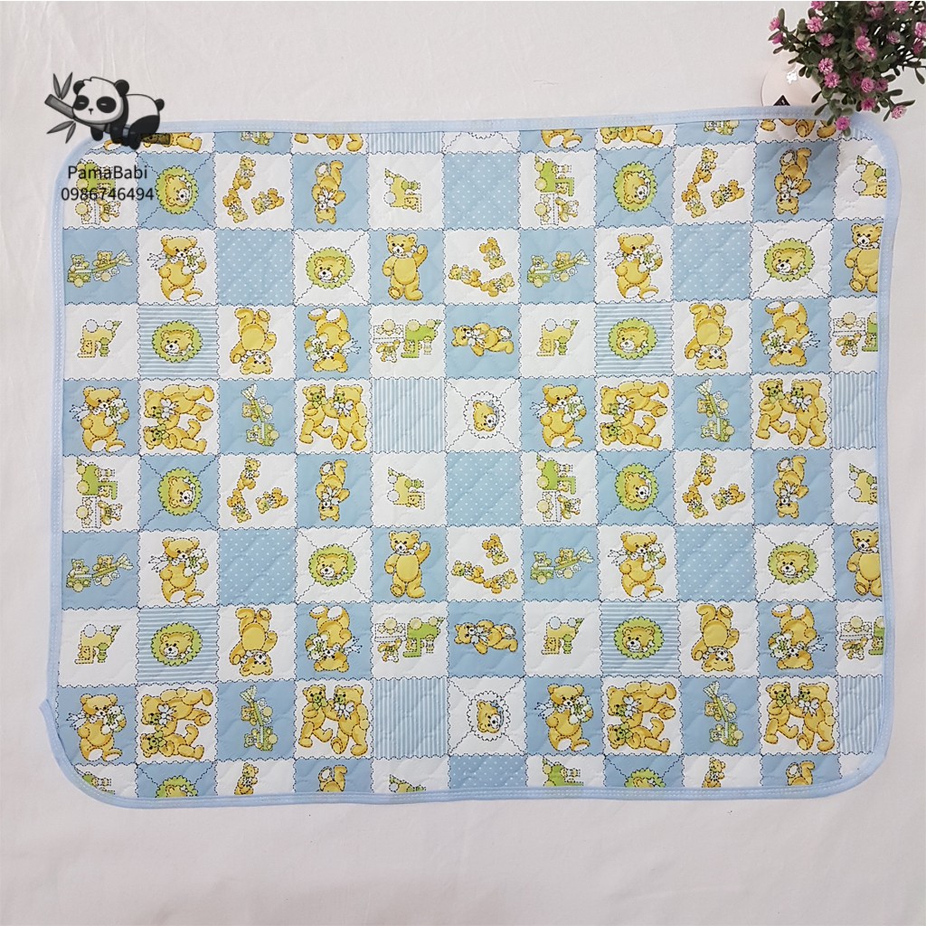 Chiếu lót thay tả lót nôi chiếu lót chống thấm 2 mặt cho bé chiếu kích thước 50x70