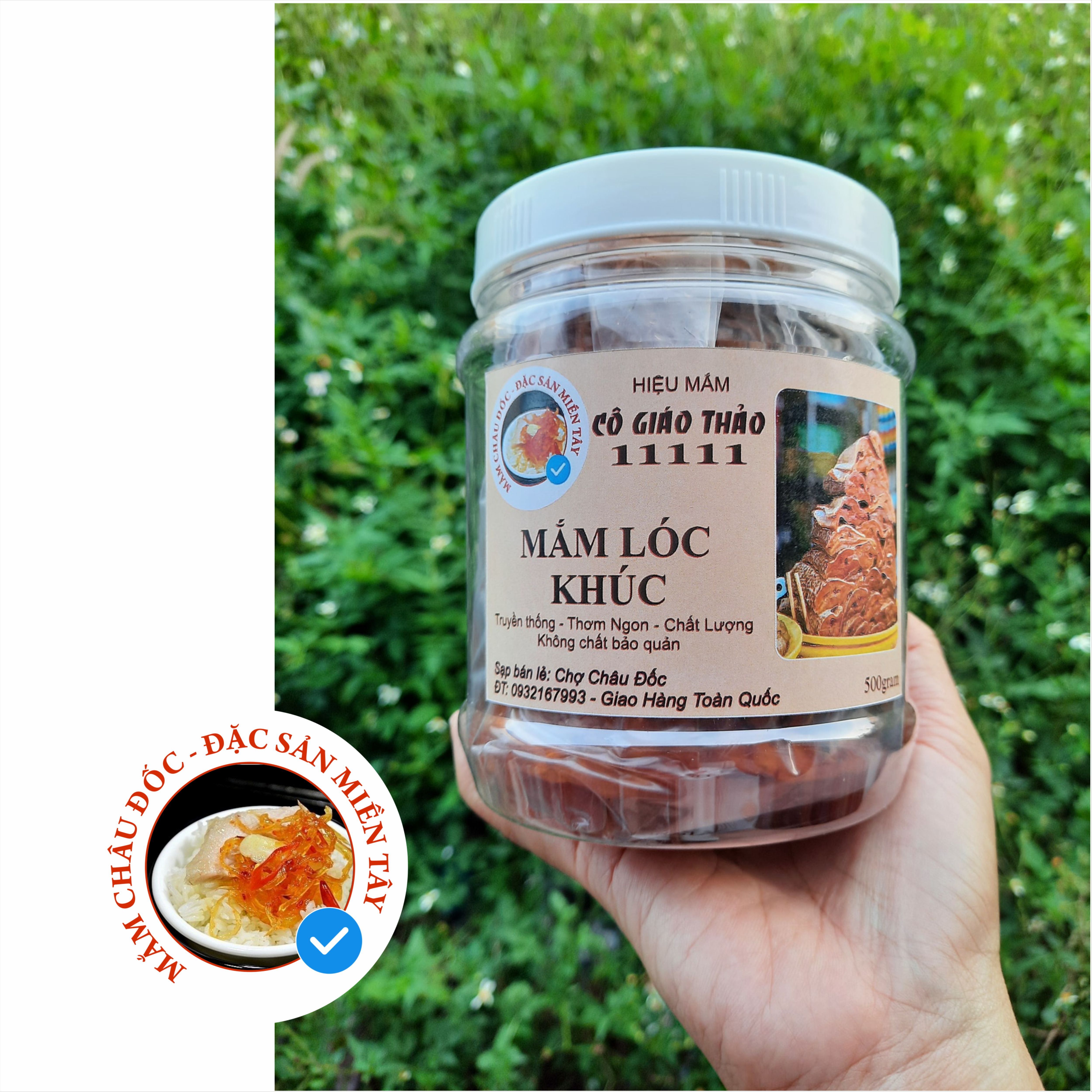 Mắm cá lóc khúc 500gram - hiệu mắm cô/bà giáo thảo 11111