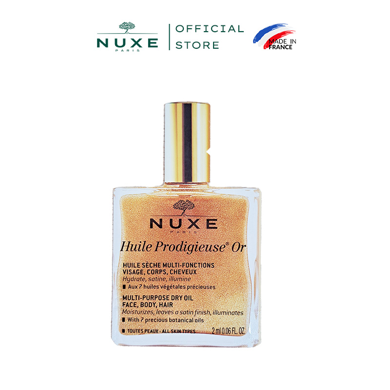 Dầu khô đa năng có nhũ Nuxe Huile Prodigieuse® Shimmery 2ml