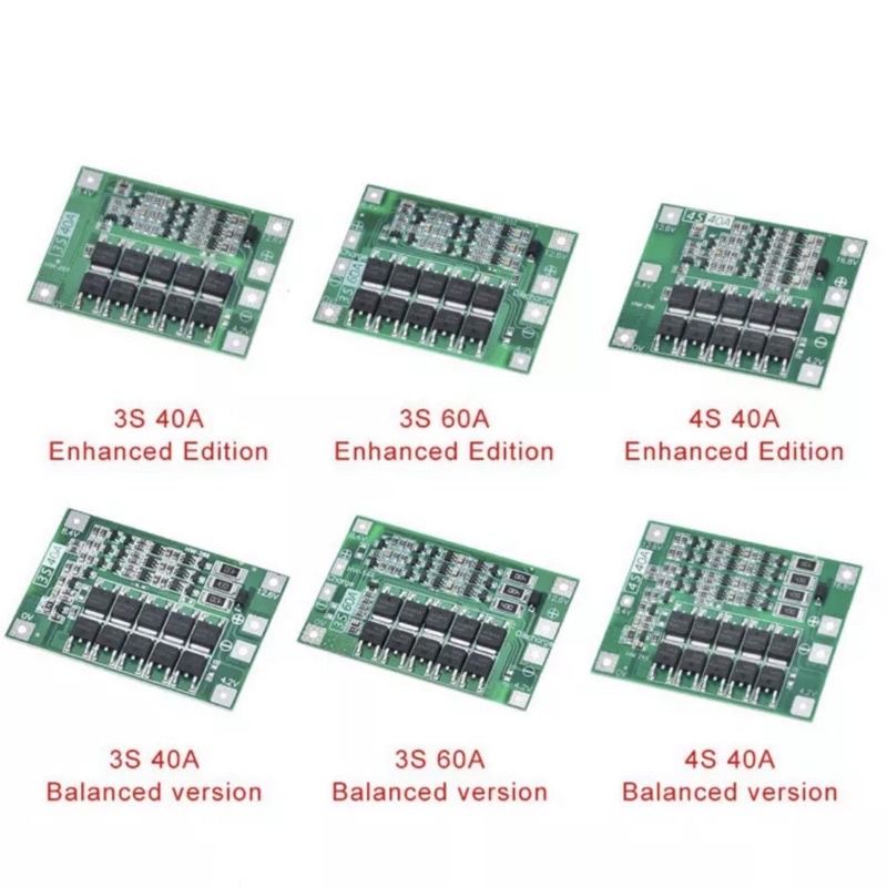 Mạch sạc bảo vệ pin lithium 3s - 25A/ 40A/ 60A cân bằng