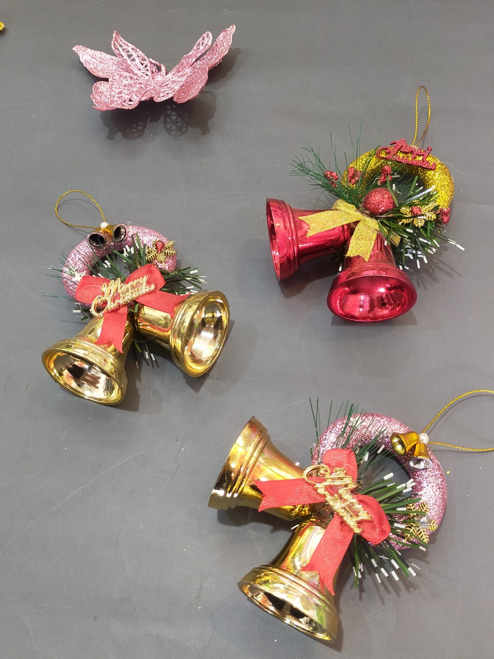 VÒNG CHUÔNG NOEL TRANG TRÍ CÂY THÔNG SIÊU XINH NHÀ CỬA