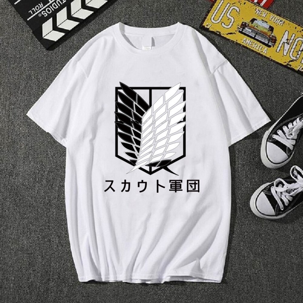 BÁN CHẠY - (SALE 50%) Áo thun Anime Attack On Titan Tshirt Manga Shirts ngắn tay mẫu mới độc đẹp