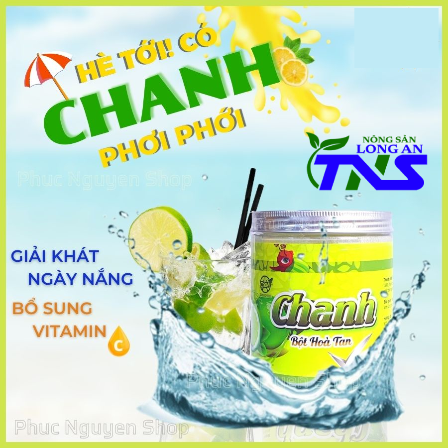 FreeShip-Bột quả chanh hòa tan Chavi Long An 400g