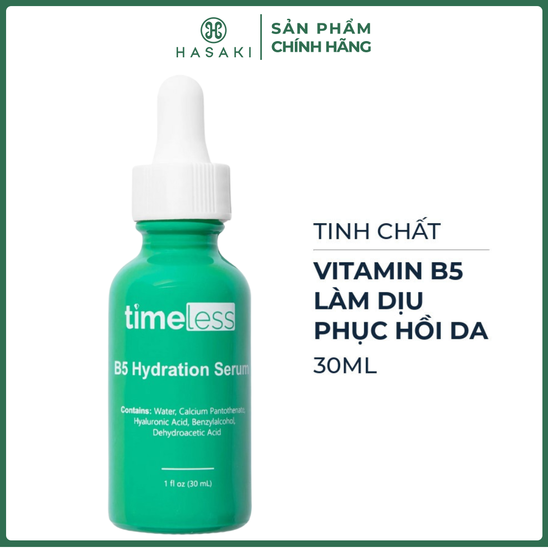 Serum Timeless Vitamin B5 Làm Dịu & Phục Hồi Da 30ml Hasaki Sản Phẩm Chính Hãng