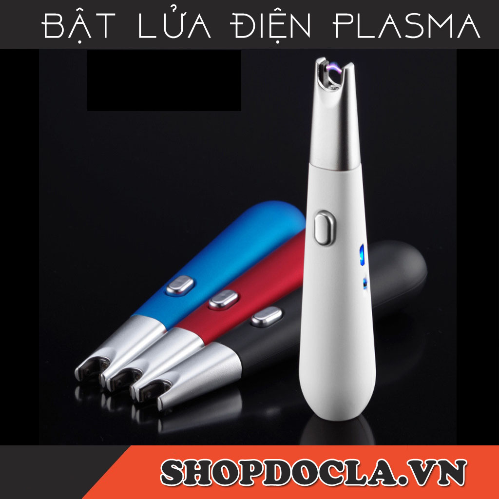 Bật lửa mồi bếp gas bếp cồn châm nến sử dụng tia điện abs sạc điện qua cổng usb
