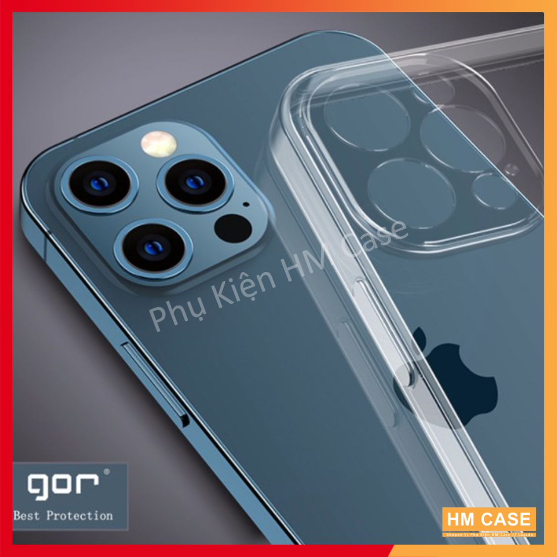 Ốp Lưng Silicon Gor iPhone cho iPhone 15 Pro Max | iPhone 14 Pro Max | 13 Pro Max | iPhone 12 Pro Max | 12 Mini | iPhone 11 Pro Max | 11 Pro