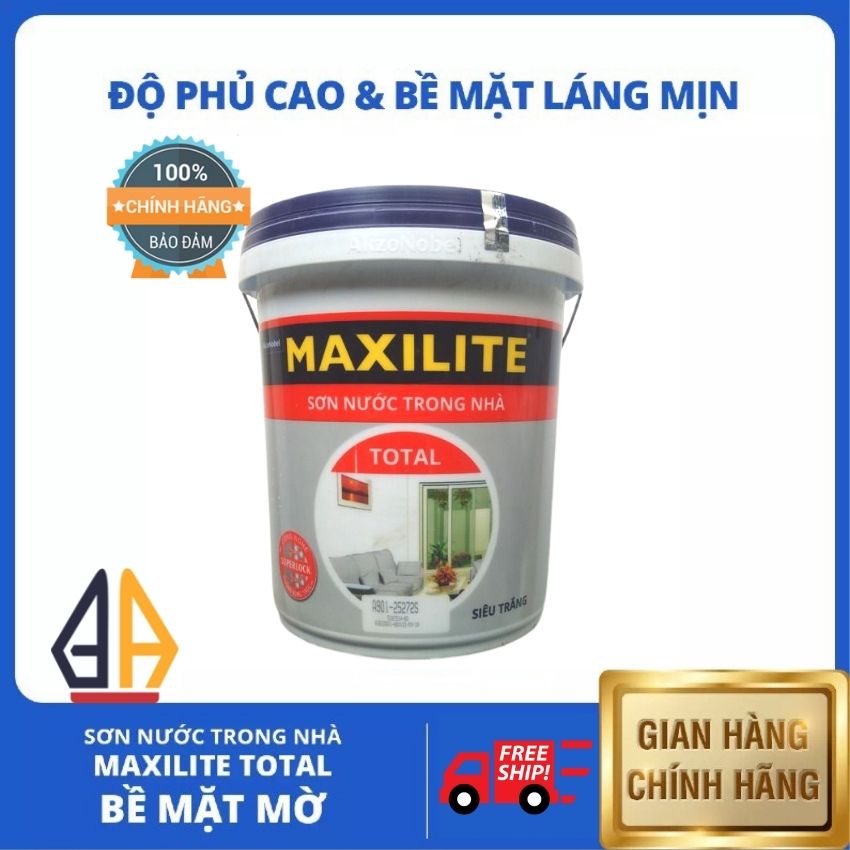 [HCM] SƠN TRONG NHÀ MAXILITE SIÊU TRẮNG |  dta Sơn Đại Thiên Ân Paint