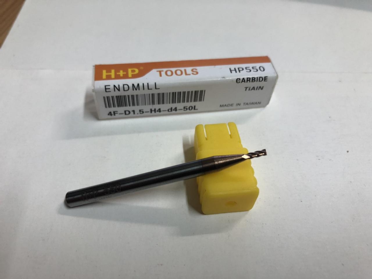 Mũi phay hợp kim cnc vàng trụ 4me cao cấp loại 1 h+p
