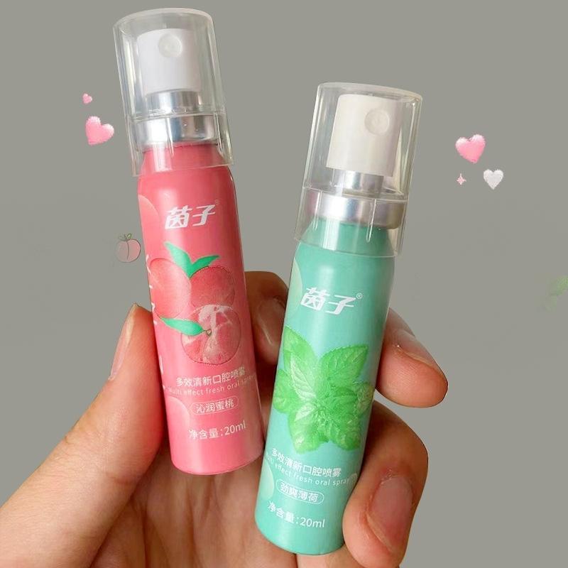 Buy 2 get 1 Korean mouth fragrance spray Heylin peach flavor and mint