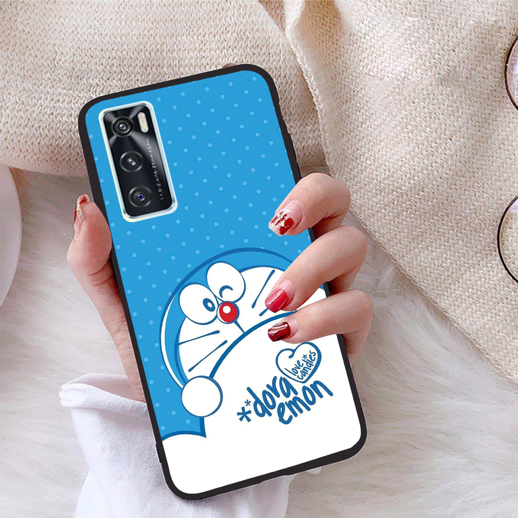 Ốp lưng iCase dành cho Vivo V20 SE viền dẻo TPU BST Mèo Máy Thông Minh