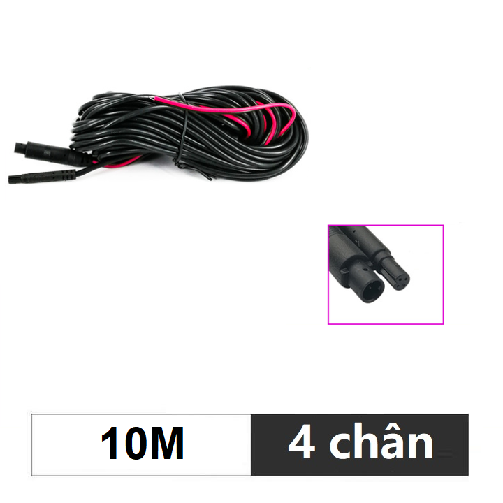 Dây tín hiệu 4 chân kết nối camera hành trình và camera lùi dài 10m DC24-12