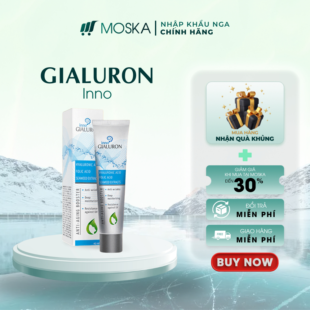 Kem huyết thanh Inno Gialuron Xóa Nhăn Da Nga 40ml, dưỡng ẩm, da căng bóng, chống lão hóa - Moska shop