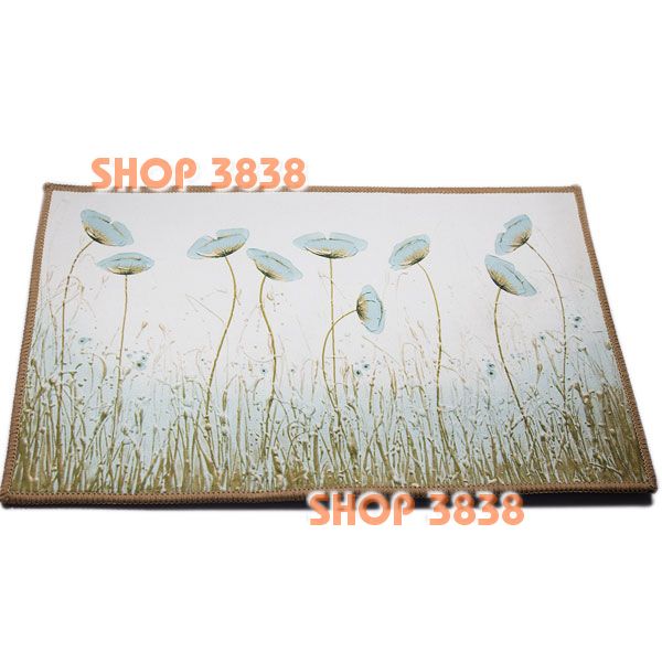 [HCM]Thảm Lót Sàn Chùi Chân Họa Tiết 3D (60x40cm) Hoa Avatar