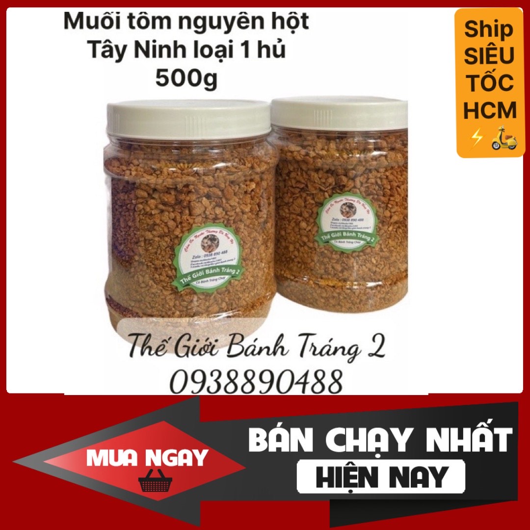 [HCM]1kg Muối tôm hột Tây Ninh chính gốc loại 1 !(có video)