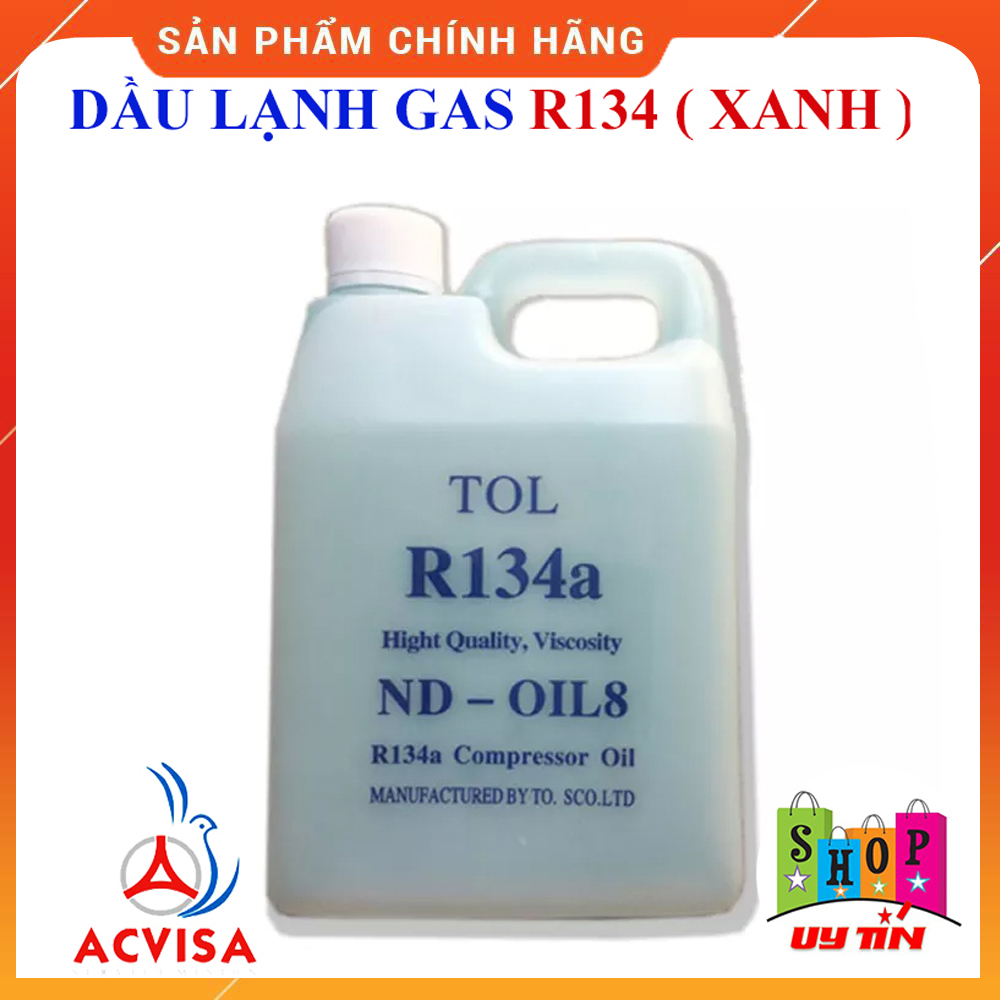 Combo Dầu Lạnh Gas R134 Can Xanh