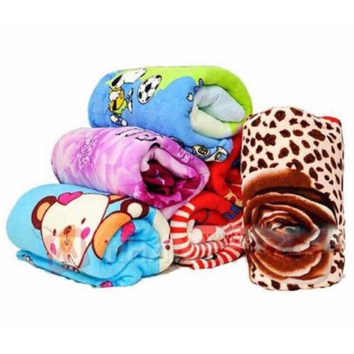 Chăn mền trẻ em bông tuyết nhung mền mịn ( loại kt 1mx1m2)