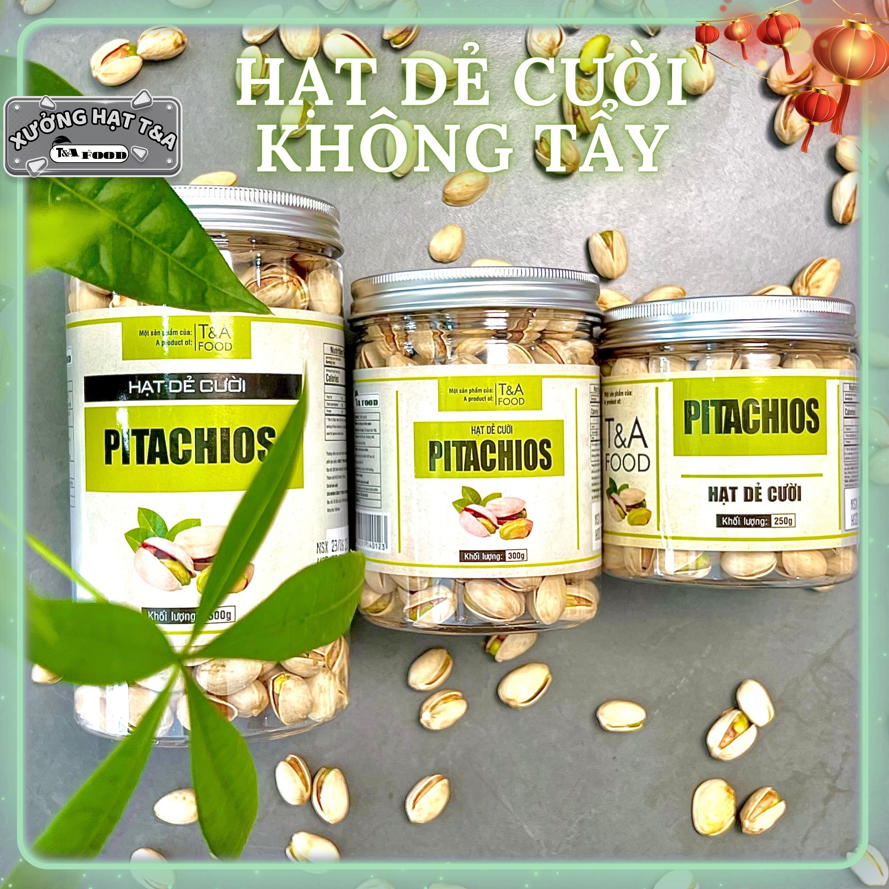 Hạt dẻ cười mỹ 500gr không tẩy loại 1 nắp nhôm cao cấp hạt dẻ giòn có vị mặn nhẹ - chợ hạt t&a