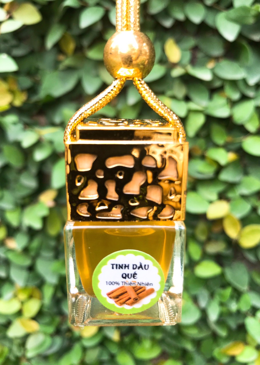 Tinh dầu quế treo xe ô tô, treo phòng - Vuông vàng