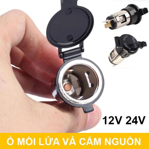 [HCM]Ổ mồi lửa và cắm nguồn điện ôtô xe máy 12V 24V