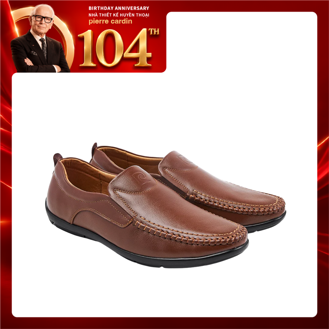 Giày Lười Nam Da Thật Pierre Cardin, Da Mềm Đế Cao Su - PCMFWL 800