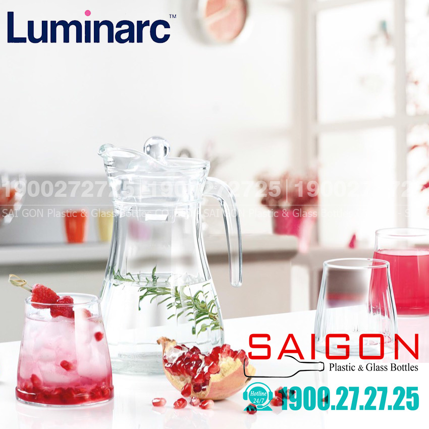 Bộ bình ly thủy tinh Luminarc Bucolique 5 món | Thủy Tinh Cao Cấp Luminarc