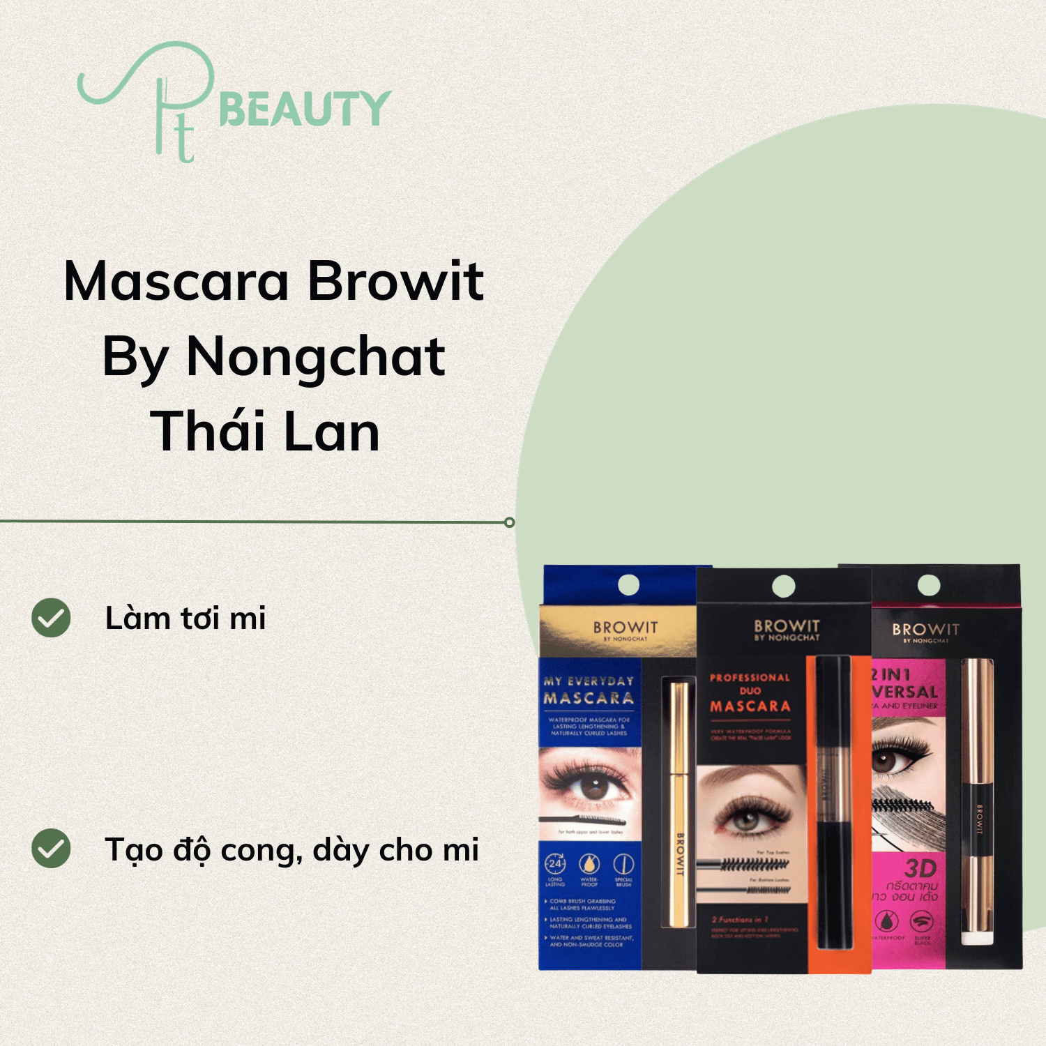 Mascara Browit By Nongchat - Thái Lan